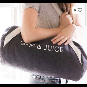 Gym & Juice workout duffle tote bag